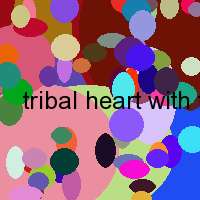 tribal heart with flower